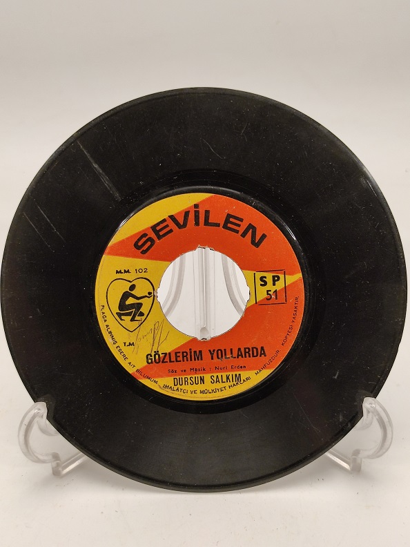DURSUN SALKIM SÖZLERİMİ DİNLEMEDİN-GÖZLERİM YOLLARDA 45 LİK PLAK