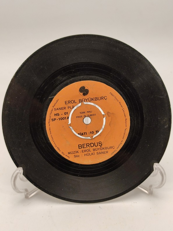 EROL BÜYÜKBURÇ BİR BAŞKA SEVGİLİYİ SEVEMEM SEVEMEM-BERDUŞ 45 LİK PLAK