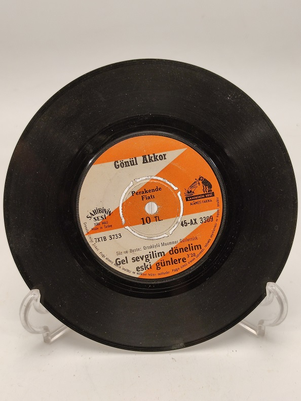 GÖNÜL AKKOR YALANCISIN YALANCI-GEL SEVGİLİM DÖNELİM ESKİ GÜNLERE 45 LİK YERLİ PLAK