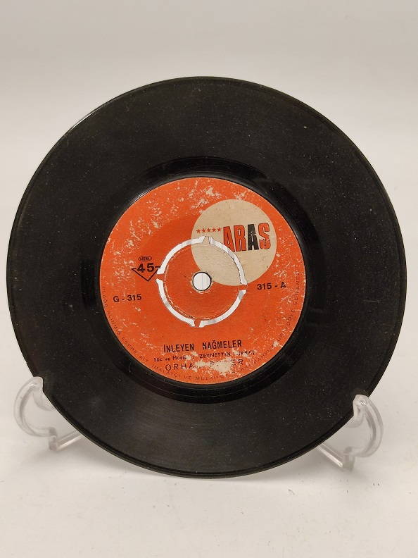 ORHAN ŞENER İNLEYEN NAĞMELER-AŞK AŞK DEYİP ÇIRPINMA 45 LİK PLAK