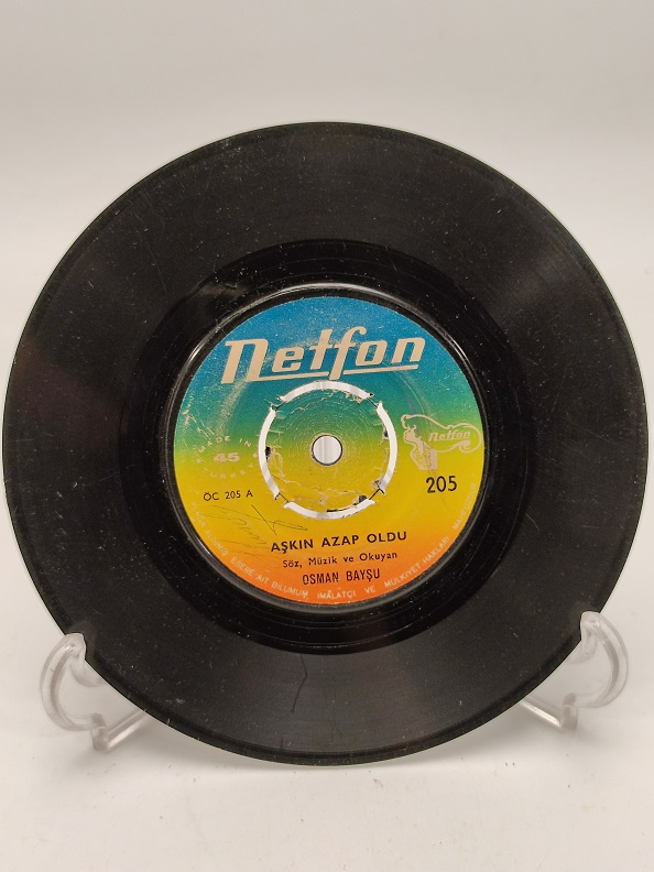 OSMAN BAYSU AŞKIN AZAP OLDU-SENİ KAYBEDERSEM 45 LİK YERLİ PLAK