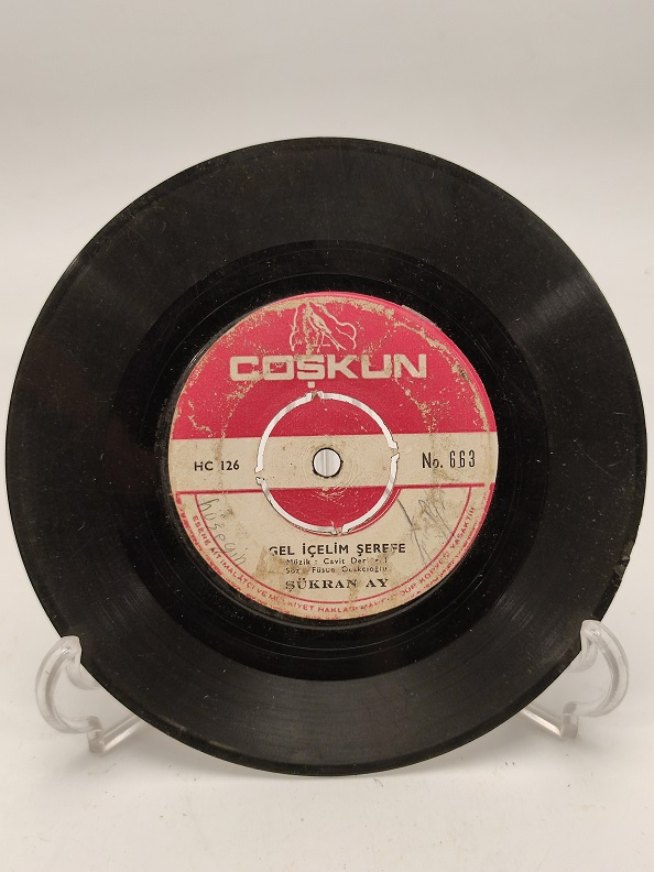 ŞÜKRAN AY GEL İÇELİM ŞEREFE-BENİ SANKİ SEN YARATTIN 45 LİK YERLİ PLAK