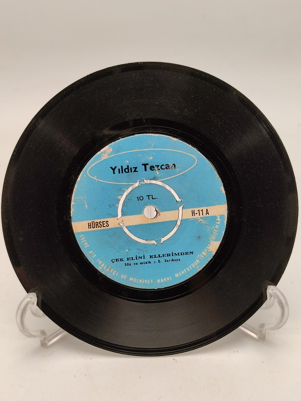 YILDIZ TEZCAN SARAYBURNUNDA AŞK-ÇEK ELİNİ ELLERİMDEN 45 LİK PLAK