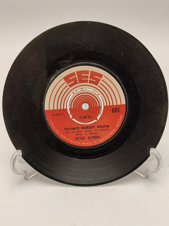 AYTEN ALPMAN TEK BAŞINA-SEVİNCE HER ŞEY BAŞKA 45 LİK PLAK
