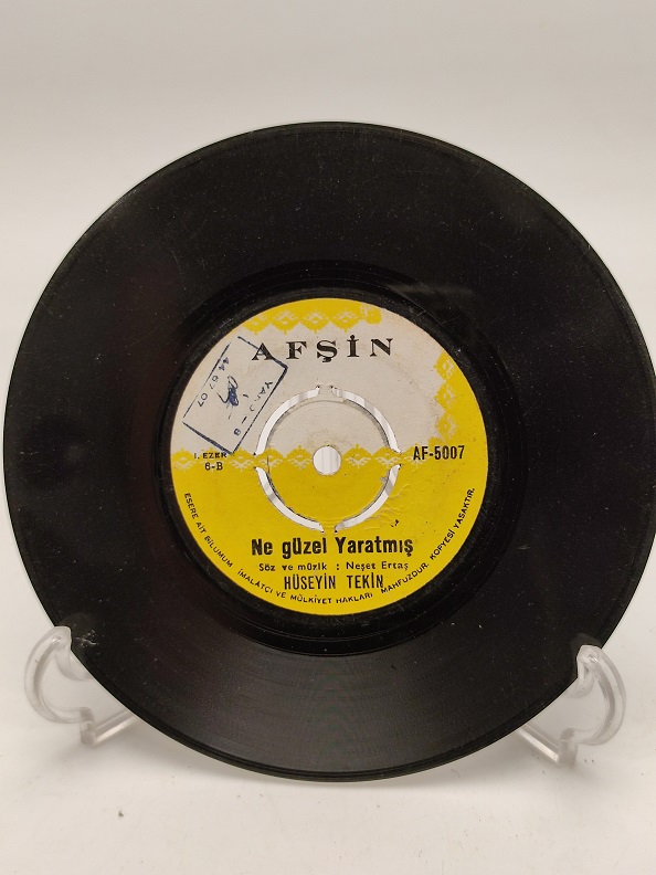 HÜSEYİN TEKİN BİR AŞK İÇİN ÖLÜNÜR MÜ-NE GÜZEL YARATMIŞ 45 LİK PLAK