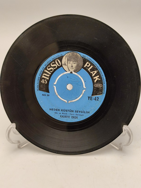 KADRİYE ORUK NEDEN KÜSTÜN SEVGİLİM-FELEKTEN BİR GECE ÇALALIM DEDİK 45 LİK PLAK