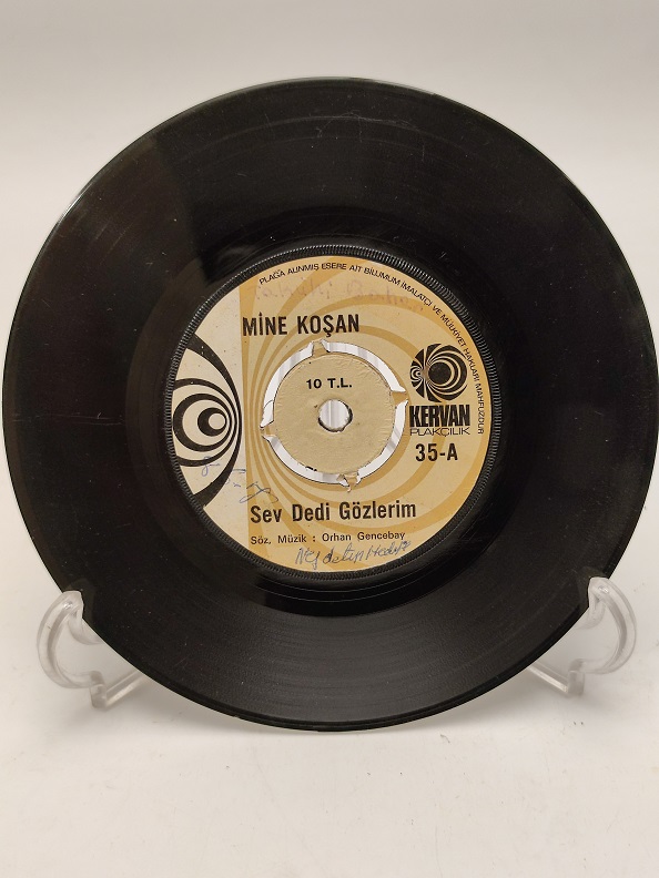 MİNE KOŞAN AŞK PINARI-SEV DEDİ GÖZLERİM 45 LİK PLAK