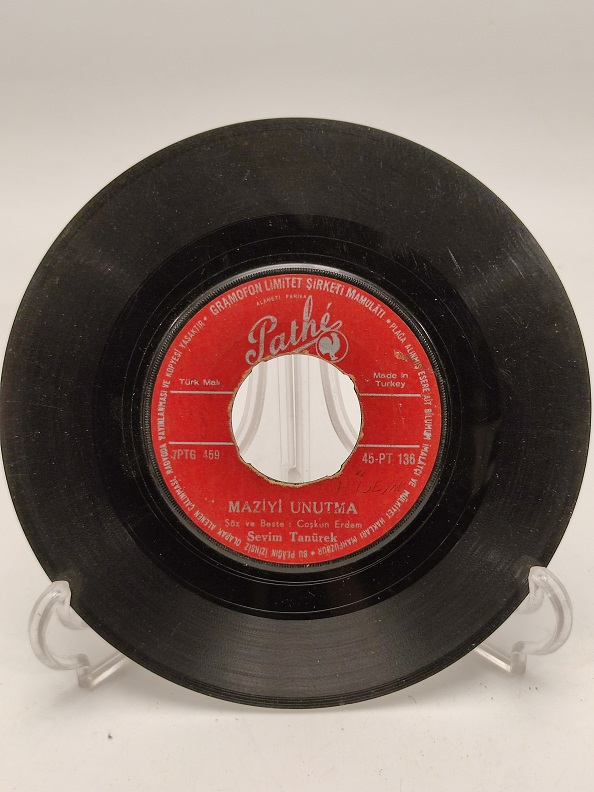 SEVİM TANÜREK MAZİYİ UNUTMA-KADER BÖYLE İMİŞ 45 LİK PLAK