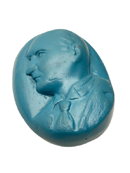 1960 ALÇI DÖKUM  MUSTAFA KEMAL ATATÜRK SİLÜETLİ DUVAR SÜSÜ