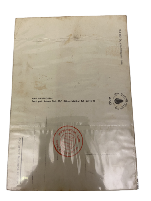 AND KARTPOSTAL OFSET BASKI MUSTAFA KEMAL ATATÜRK RENKLİ CİZİM  KARTPOSTAL