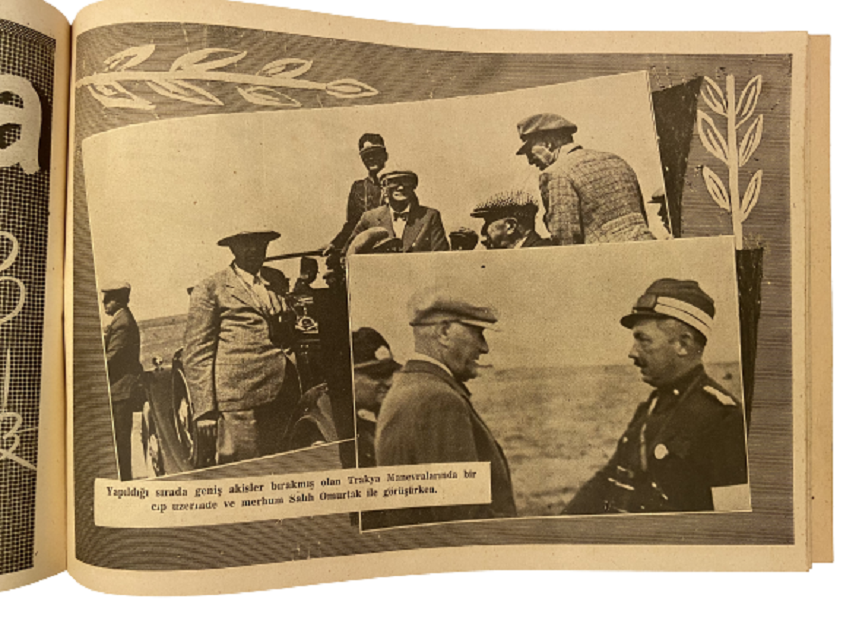 ATATÜRK ALBÜMÜ DOĞUMUNDAN ÖLÜMÜNE KADAR  2 HAMUR KAGIDA BASKI  RENKLİ KAPAK 