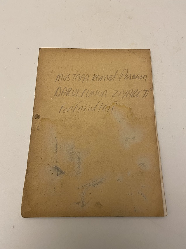 MUSTAFA KEMAL PAŞANIN DARULFÜNUN ZİYARETİ FEN FAKULTESİ KİTAP