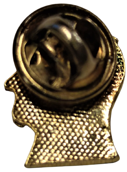 MUSTAFA KEMAL ATATÜRK SİLÜETİ VE TÜRK BAYRAGI ALTIN KAPLAMA ROZET