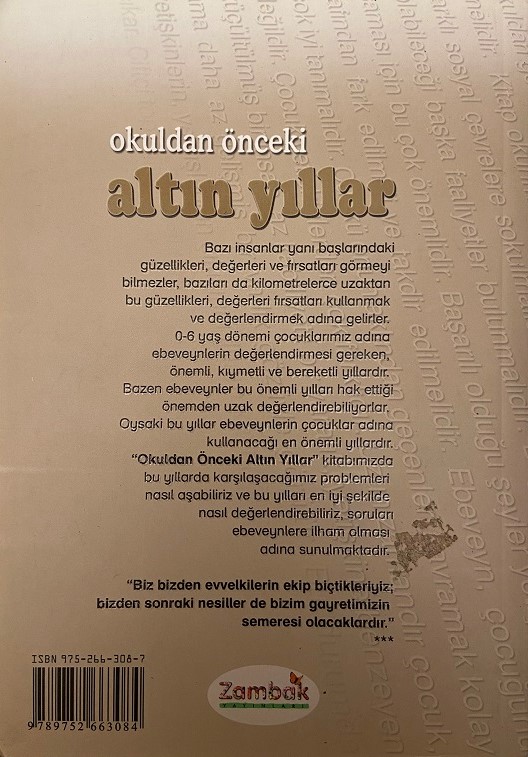 FERHAT ÇELİK OKULDAN ÖNCEKİ ALTIN YILLAR KİTAP