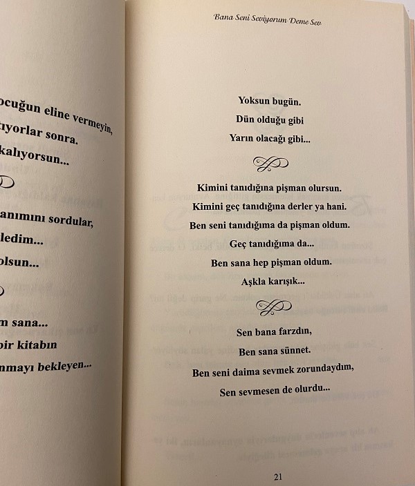 MİRAÇ ÇAĞRI AKTAŞ BANA SENİ SEVİYORUM DEME SEV KİTAP