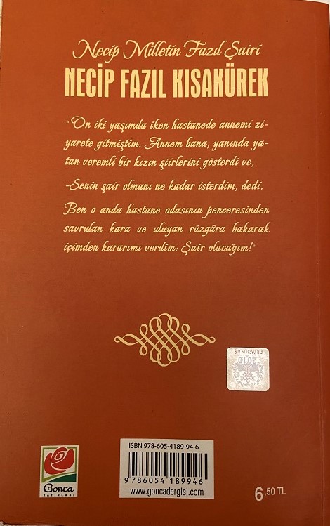 MURAT KAYA NECİP FAZIL KISAKÜREK KİTAP