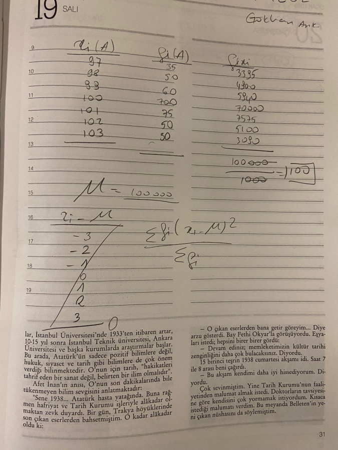 1999 ATATÜRK AJANDASI İÇERİSİNDE ATATURK'ÜN SÖZLERİ VE BAŞARILARI YAZMAKTA