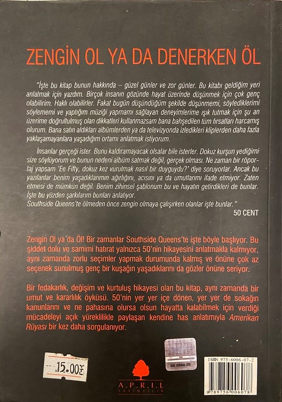 50 CENT ZENGİN OL YA DA DENERKEN ÖL KİTAP