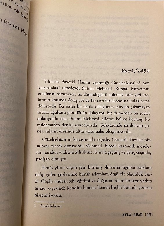 AYLA ABAK YA BEN İSTANBULU ALACAĞIM YA İSTANBUL BENİ FATİH SULTAN MEHMET KİTAP 2. BASKI