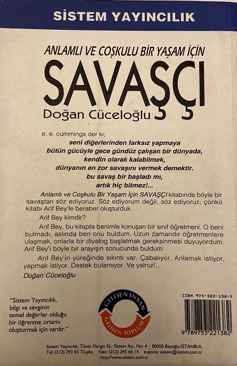DOĞAN CÜCELOĞLU SAVAŞÇI KİTAP