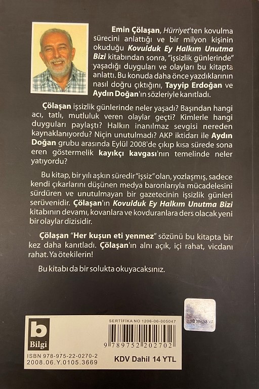 EMİN ÇÖLAŞAN-HER KUŞUN ETİ YENMEZ KİTAP