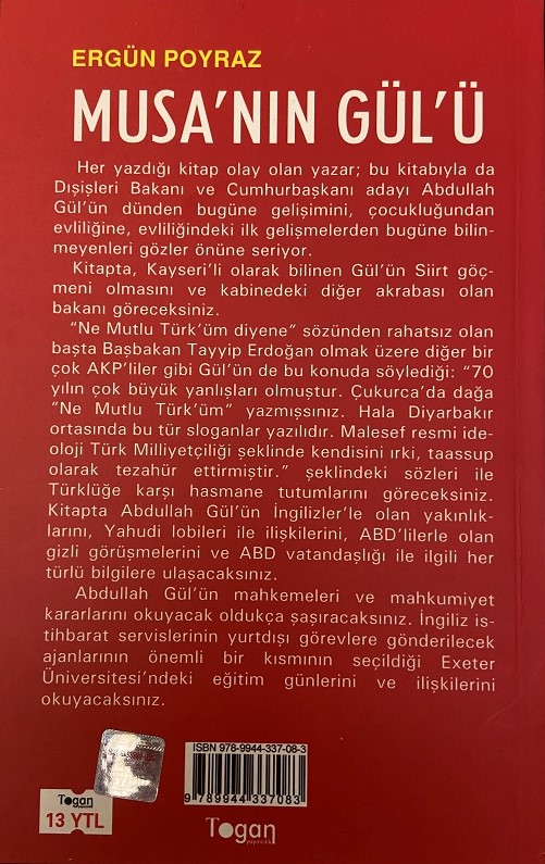 ERGÜN POYRAZ MUSA'NIN GÜLÜ KİTAP