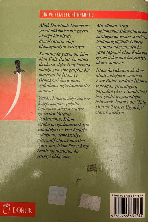FAİK BULUT ALLAH DEVLETİNDE DEMOKRASİ KİTAP
