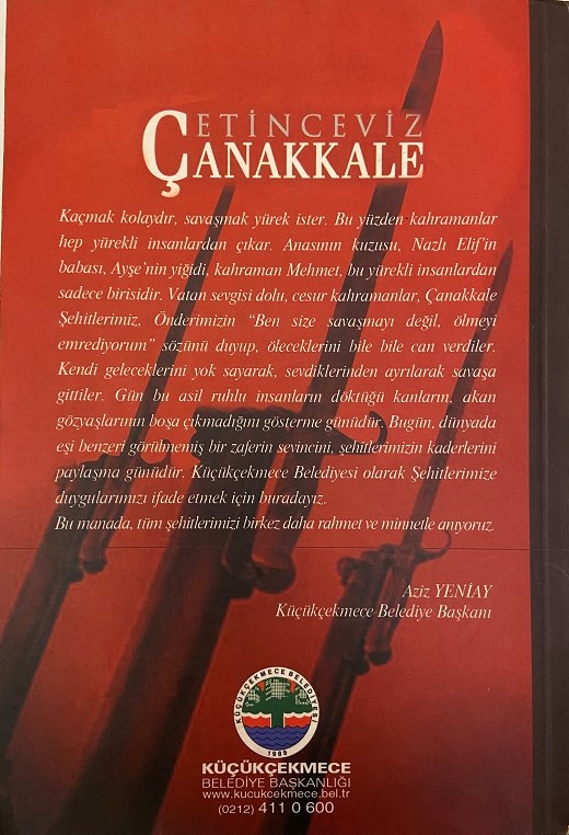 F.ERDEN BORAY ÇETİNCEVİZ ÇANAKKALE KİTAP