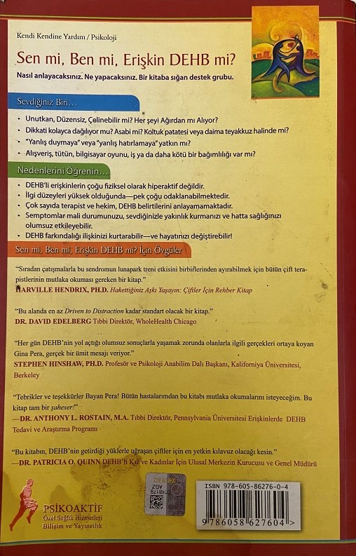 GİNA DEHA SEN Mİ BEN Mİ YOKSA ERİŞKİM DEHB Mİ? KİTAP