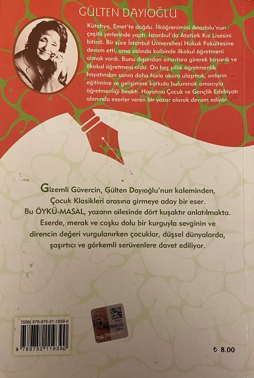 GÜLTEN DAYIOĞLU GİZEMLİ GÜVERCİN KİTAP