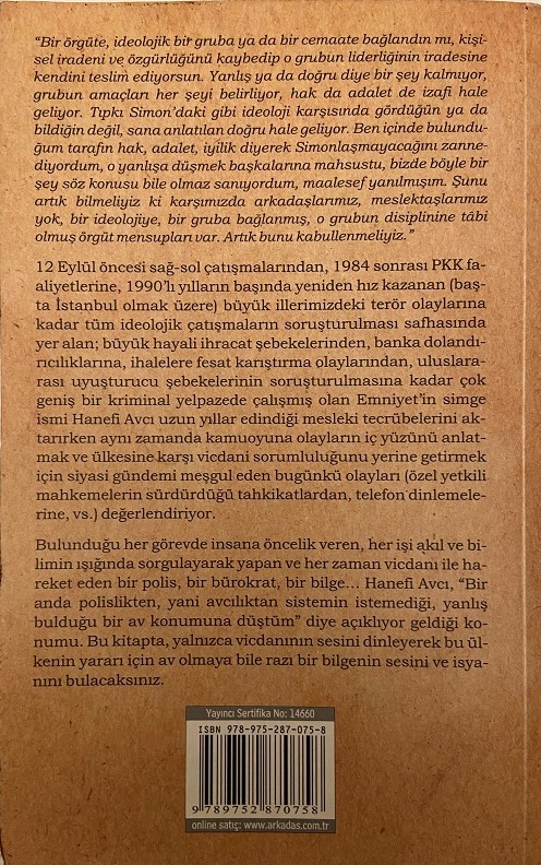 HANEFİ AVCI HALİÇTE YAŞAYAN SİMONLAR DUN DEVLET BUGUN CEMAAT KİTAP