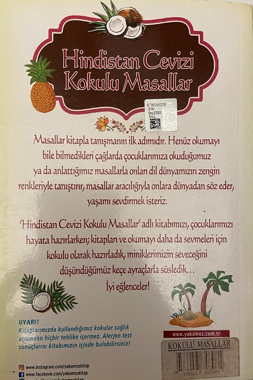 HİNDİSTAN CEVİZİ KOKULU MASALLAR KOKULU KİTAP