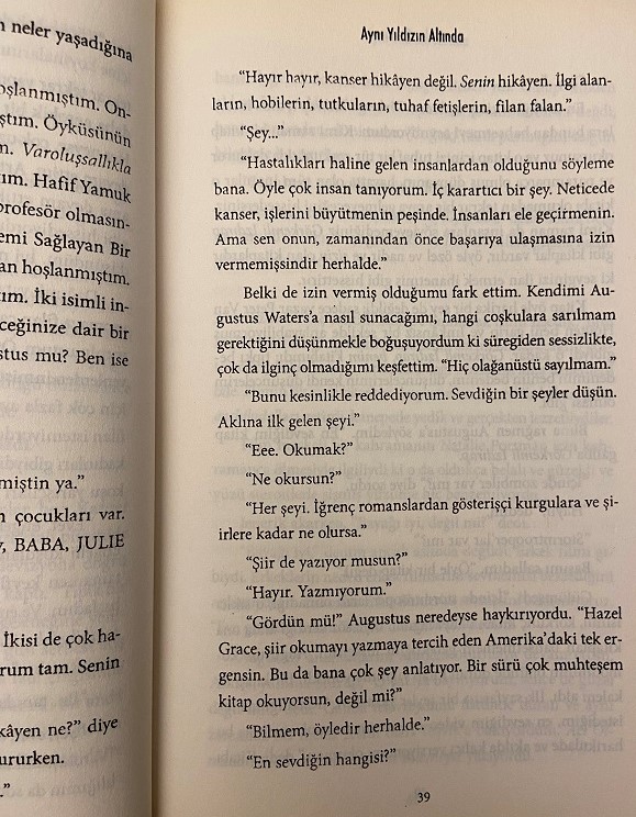 JOHN GREEN AYNI YILDIZIN ALTINDA KİTAP