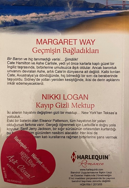 MARGARET WAY GEÇMİŞİN BAĞLADIKLARI,NIKKI LOGAN-KAYIP GİZLİ MEKTUP KİTAP