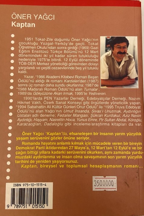 ÖNER YAĞCI KAPTAN KİTAP