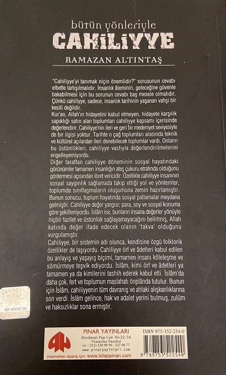 RAMAZAN ALTINTAŞ BÜTÜN YÖNLERİYLE CAHİLİYYE KİTAP