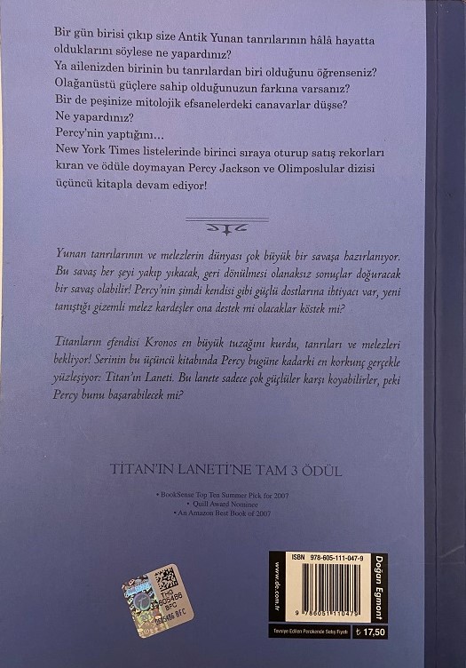 RICK RIORDAN  TITAN'IN LANETİ KİTAP