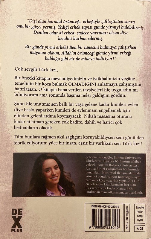 ŞEBNEM BURCUOĞLU KOCAN KADAR KONUŞ KİTAP