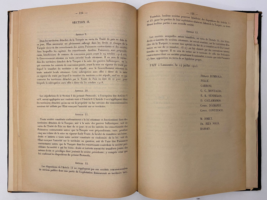 1923 LOZAN ANTLAŞMASI RECUEİL DES ACTES DE LA CONFERENCE LOZAN FRANSIZCA ORİJİNAL KİTAP