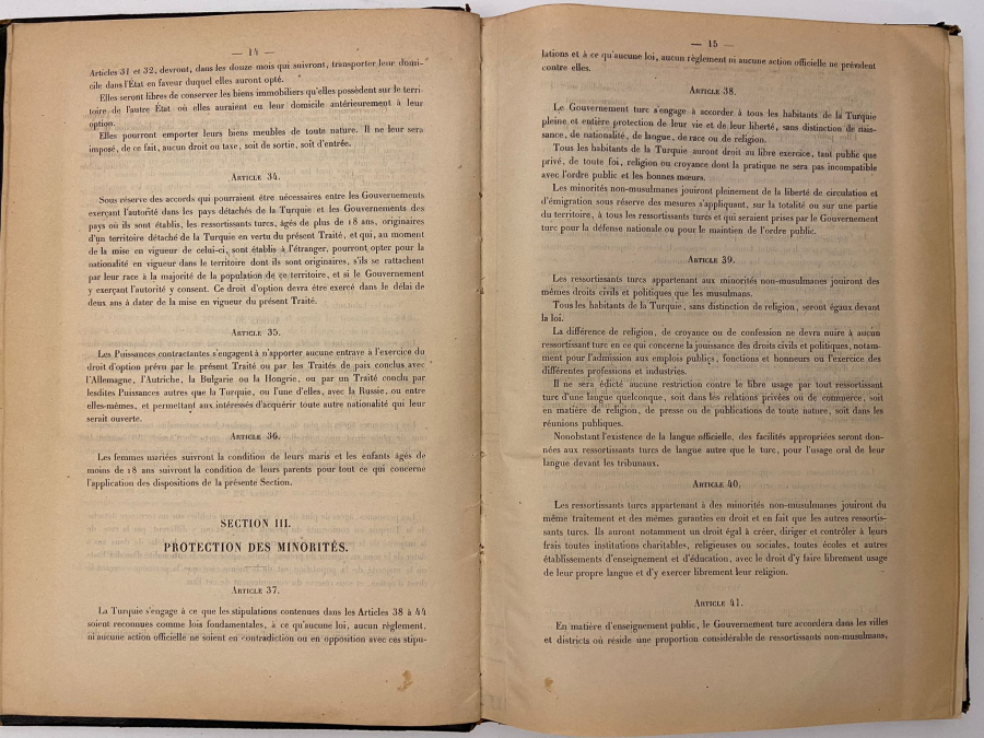 1923 LOZAN ANTLAŞMASI RECUEİL DES ACTES DE LA CONFERENCE LOZAN FRANSIZCA ORİJİNAL KİTAP