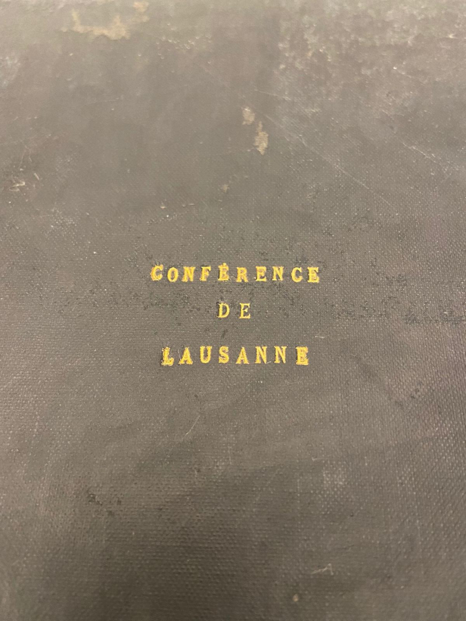 1923 LOZAN ANTLAŞMASI FRANSIZCA ORJİNAL KİTAP CONFERENCE DE LAUSANNE