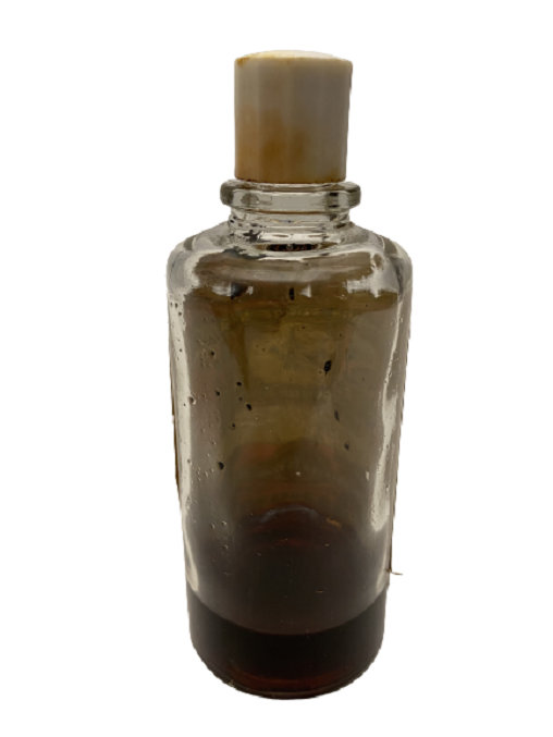 1888 JOHANNES NİELSEN FALCK KOBENHAVN FRUGTESSENNER OG FRUGT EKSTRAKTER KEMİKALIER FARVER MEYVE ÖZÜ ŞİŞESİ