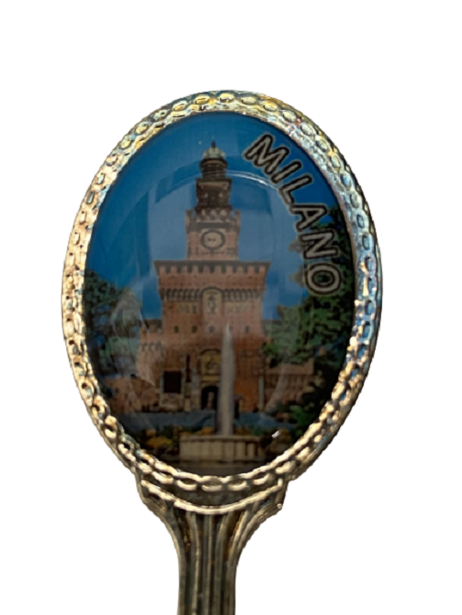 GÜMÜŞ KAPLAMA MILANO HATIRASI KOLEKSİYON KAŞIĞI