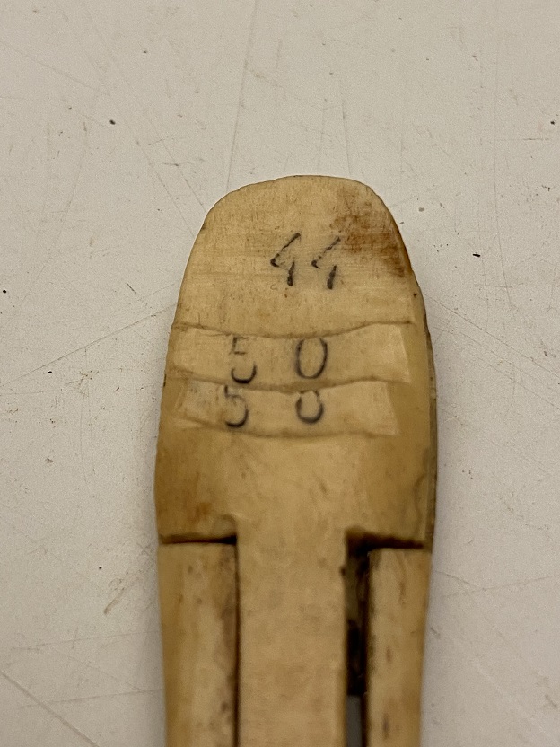 OSMANLI KEMİK EL YAPIM KUYUMCU PARMAK TERAZİ ALTIN PARCA PARA TARTMADA KULLANILIR