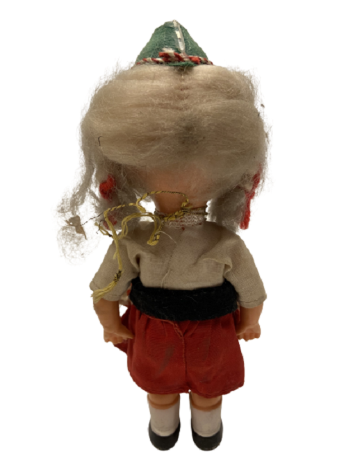 OYUNCAK İSVİCRE YÖRESEL GİYİM VE KIYAFETLİ KIZ COCUK BEBEK 