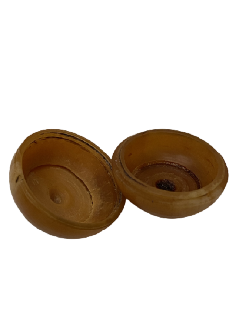 TEKKE İŞİ USTA İŞİ EL YAPIMI  BOYNUZDAN  DERVİŞLERİN YANINDA TAŞIDIGI AFYON SAKIZI KOYMA KABI VE MUHAFAZA  KUTUSU