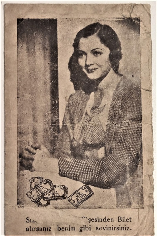 SİZDE KISMET GİŞESİNDEN BİLET ALIRSANIZ BENİM GİBİ SEVİNİRSİNİZ MİLLİ PİYANGO SERİ BİLET KOYMA ZARFI KISMET GİŞESİ S. NACİ BOZKURT SIVAS 