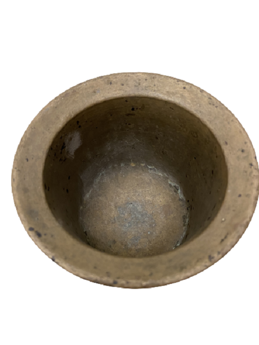 ÜZERİ SIRALI İŞLEMELİ PİRİNÇ KOLLU HAVAN