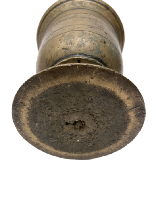 ÜZERİ SIRALI İŞLEMELİ PİRİNÇ KOLLU HAVAN