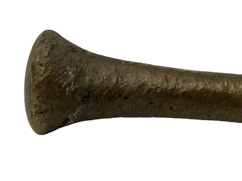 ÜZERİ SIRALI İŞLEMELİ PİRİNÇ KOLLU HAVAN